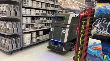 Avidbots Cleaning Automation Avidbots Neo Robot cleaning floor in the Eaton Centre Mall in Toronto, Canada. Avidbots Neo is a purpose-built floor scrubbing robot developed by Avidbots Corp video