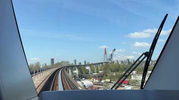 sky train vancouver bridge Surrey British Columbia Vancouver video