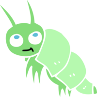 flat color illustration of little bug png