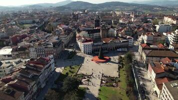 volare sopra città di braga Portogallo video