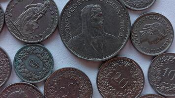 vieux pièces de monnaie comme Contexte video