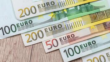 euro dinero. euro efectivo video