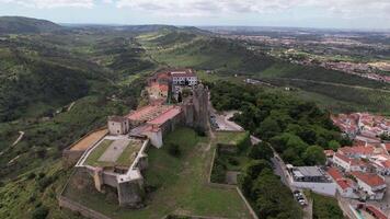 Stadt und Schloss von palmela im Portugal video