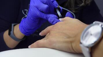 Woman at Nail Studio on Appointment with Manicurist video