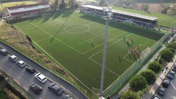 Soccer Match Aerial View video