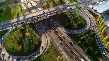 Flyover of Intersecting Freeways video