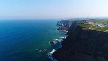 Portugais littoral. atlantique océan côte video