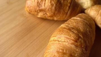 croissanter i 4k som bakgrund video