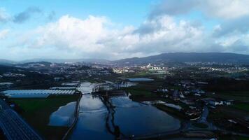 Aerial View of the Floods in Village video