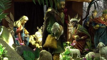 Christmas Manger Nativity Scene video