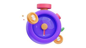 Time is money 3d animation for web, app, infographic, etc video