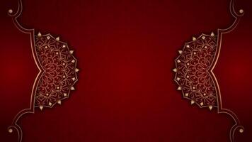 Motion mandala background, round ornamental decoration video