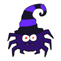 araña de halloween de dibujos animados png