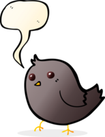 oiseau de dessin animé avec bulle de dialogue png