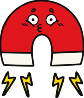 söt tecknad magnet png