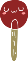 pirulito de desenho animado estilo de cor plana png