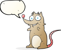 speech bubble cartoon mouse png