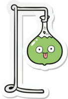 sticker of a cartoon science experiment png