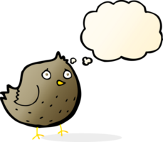 cartoon bird with thought bubble png