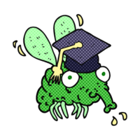 cartoon fly graduate png