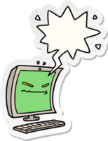 cyber bullying cartoon and speech bubble sticker png