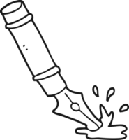 cartoon fountain pen png