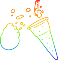 arc-en-ciel, gradient, ligne, dessin, dessin animé, glace png