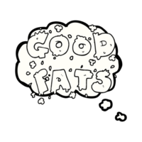thought bubble cartoon good fats sign png