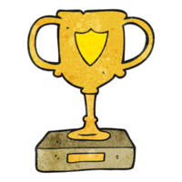 texturizado desenho animado troféu png