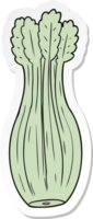 sticker of a cartoon vegetable png