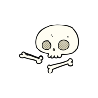 cartoon skull and bones png