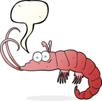 speech bubble cartoon shrimp png