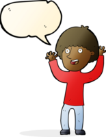 cartoon happy boy laughing with speech bubble png