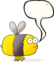 speech bubble cartoon bee png