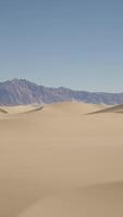 Sand dunes with mountains in the background video