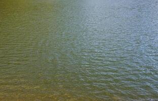 textura de contaminado río agua. el Consecuencias de contaminación fuentes foto