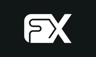 Initial Letter FX Logo Design. FX Logo Design. Creative And Modern FX logo. Pro vector