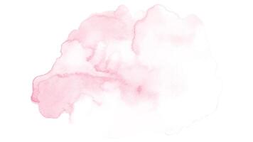 Light pink watercolor stains isolated on white background. vector