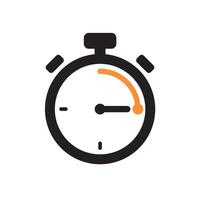 creative stopwatch icon. fast time vector