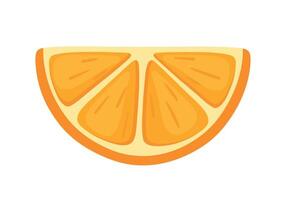 naranja Fruta rebanada icono para squash y mojito verano bebida ingredientes elemento ilustración vector