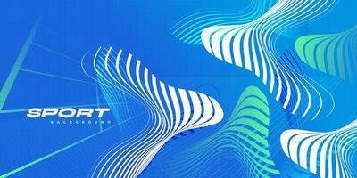 Vibrant Sport Background with Abstract Shapes and Patterns in Futuristic Technology Concept vector