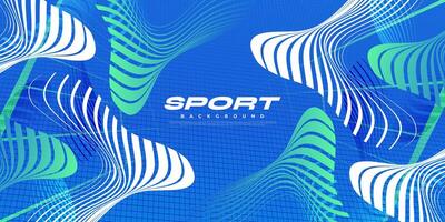 Vibrant Sport Background with Abstract Shapes and Patterns in Futuristic Technology Concept vector