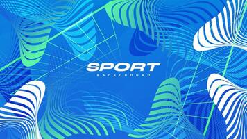 Vibrant Sport Background with Abstract Shapes and Patterns in Futuristic Technology Concept vector