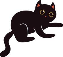internacional gato día silueta en linda dibujos animados diseño y formas ilustración diseño vector