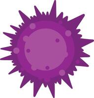 Cute Bacteria Virus with Cartoon Style. Infection Germ, Bacteria, and Microbe. Isolated Illustration on White Background vector