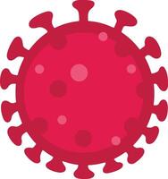 Cute Bacteria Virus with Cartoon Style. Infection Germ, Bacteria, and Microbe. Isolated Illustration on White Background vector