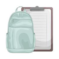 Illustration of backpack vector