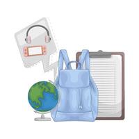 Illustration of backpack vector