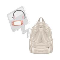 Illustration of backpack vector