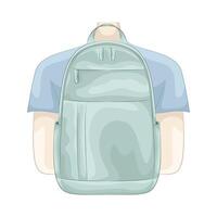 Illustration of backpack vector